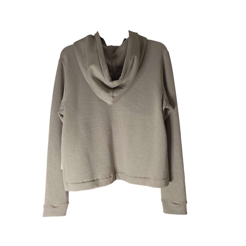 Free Fly Bamboo Lightweight Fleece Hoodie Women's Large Heather Stone NEW $98 - Picture 3 of 9
